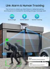 Shiwojia 6MP 4G Solar Security Camera Outdoor Surveillance