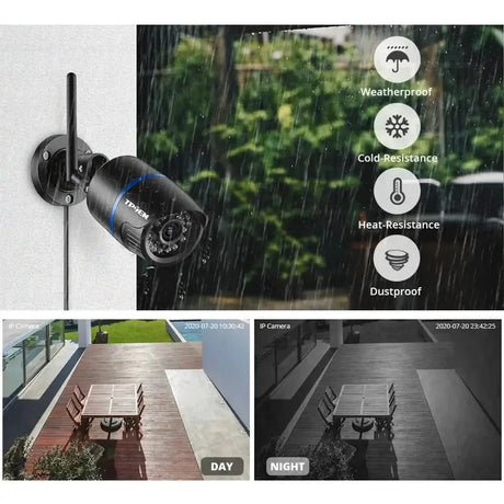 CamHi CamHipro 4MP Outdoor WiFi IP Camera - 2 - Way Audio Security Bullet - stepyours.com