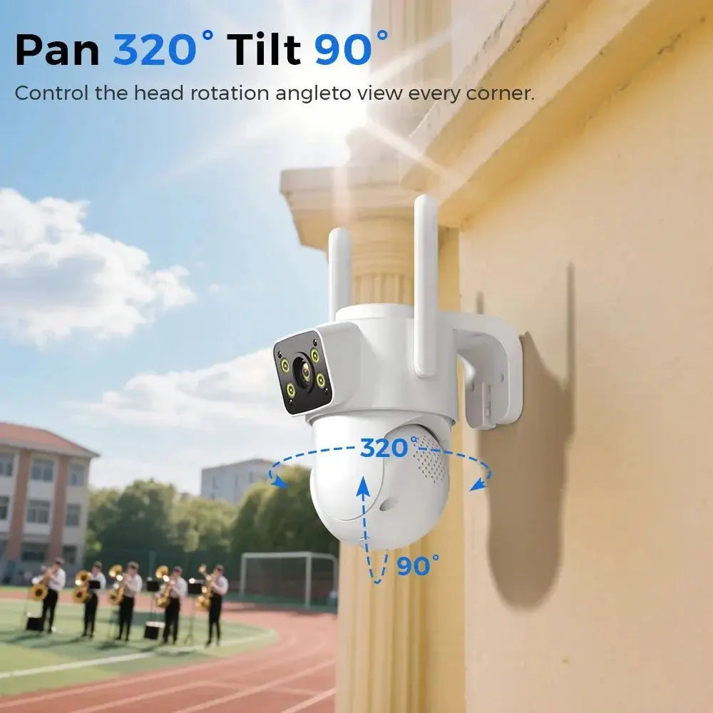 Besder 8MP WiFi PTZ Outdoor Camera With Auto Tracking Night Vision - stepyours.com