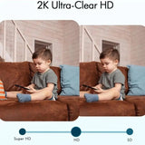 HEIYOUCAM WiFi Outdoor Security Camera 2K Battery AI Color Night Vision Hooks - stepyours.com