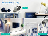 Techage AI PoE 4K Outdoor Security Camera With Two Way Audio For NVR - stepyours.com