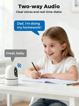 PEGATAH 5MP One - Touch Call Indoor Baby Monitor WiFi Color Night Vision - stepyours.com