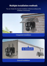 INQMEGA 4MP WiFi Tuya Solar Outdoor Security Camera