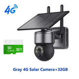 Shiwojia Wifi Wireless PTZ Solar Camera 4G SIM Outdoor 4MP