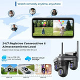 Difang 5MP WiFi IP Camera Outdoor PTZ 10x Zoom Auto Tracking CCTV - stepyours.com