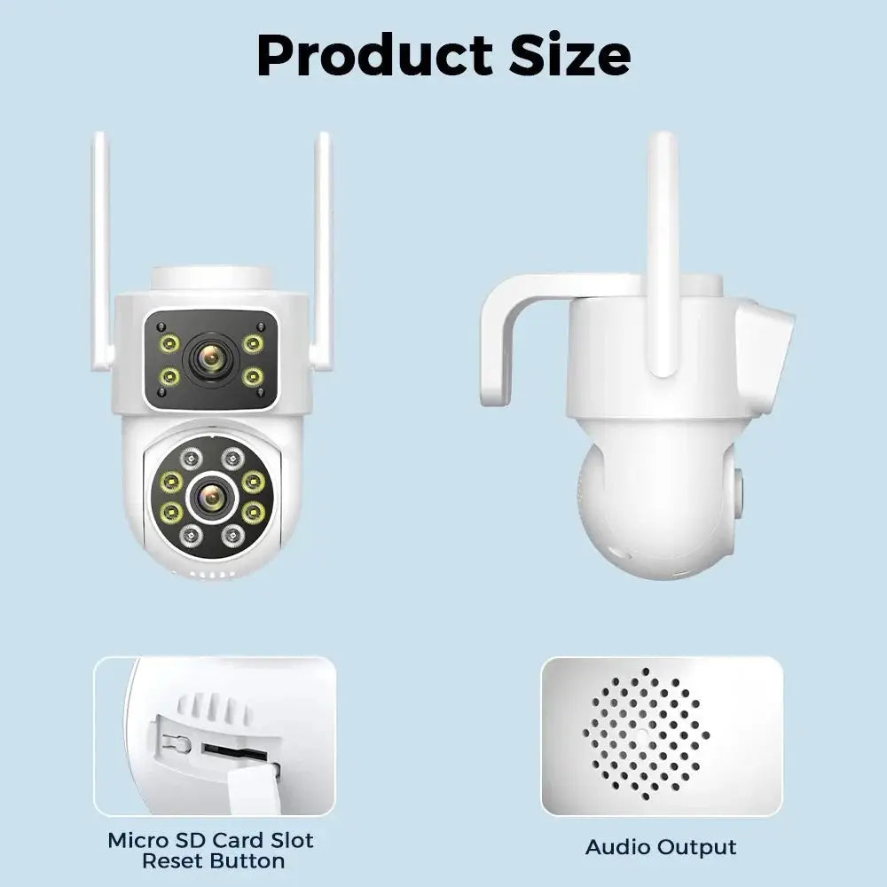 Besder 8MP WiFi PTZ Outdoor Camera With Auto Tracking Night Vision - stepyours.com