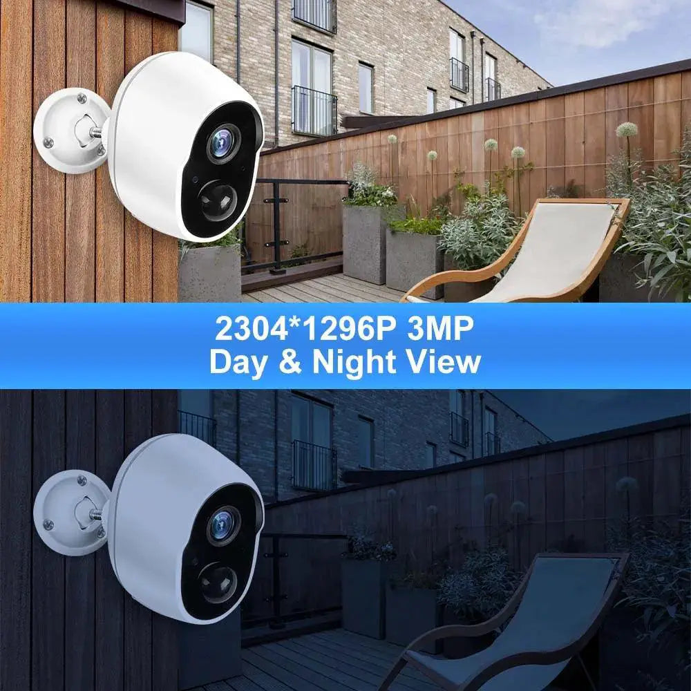 Solar Outdoor Security Camera Rechargeable Battery Alexa