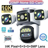 Smart Outdoor WiFi 6 Camera 20MP 10x Optical Zoom PTZ Auto Tracking Waterproof - stepyours.com