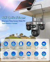 LS Vision 20MP Solar WiFi Surveillance Camera V380 Pro 10X Optical Zoom Outdoor - stepyours.com