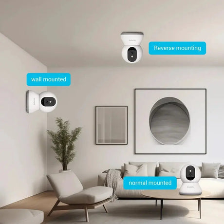 2Pcs Indoor 2K Security Cameras One Touch Call For Home Monitoring - stepyours.com