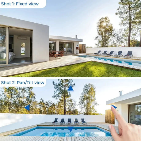 12MP 6K PTZ WiFi Camera with 8X Digital Zoom Outdoor Night Vision CCTV ICSEE - stepyours.com