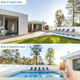 12MP 6K PTZ WiFi Outdoor Camera With 8X Zoom AI Human Detection Night Vision - stepyours.com