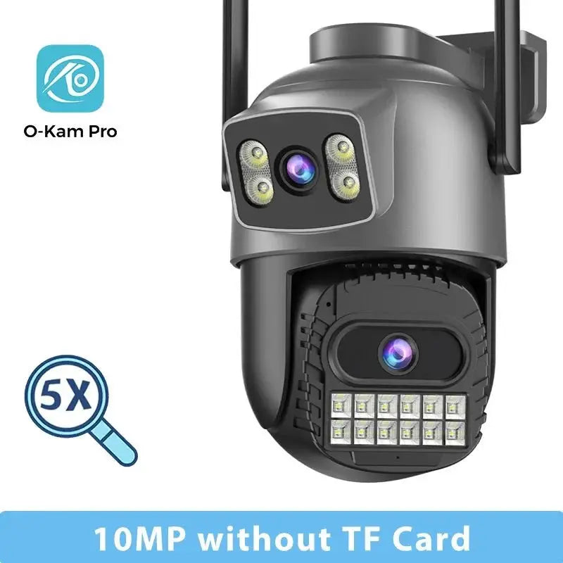 BESDER 15MP WiFi PTZ Outdoor Camera - Dual Screen, 10X Zoom, AI Human Detection - stepyours.com