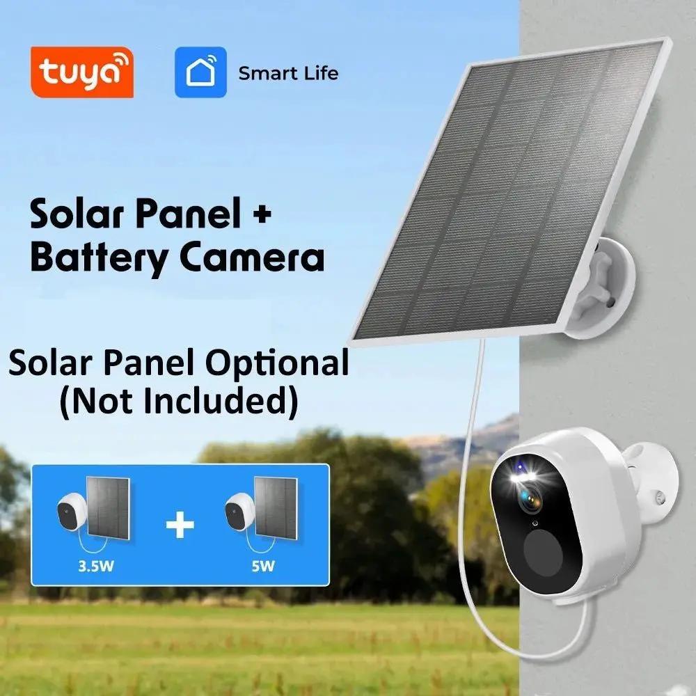 Never Miss A Moment Solar Powered 4MP Battery Spotlight Camera 2K Outdoor Tuya - stepyours.com