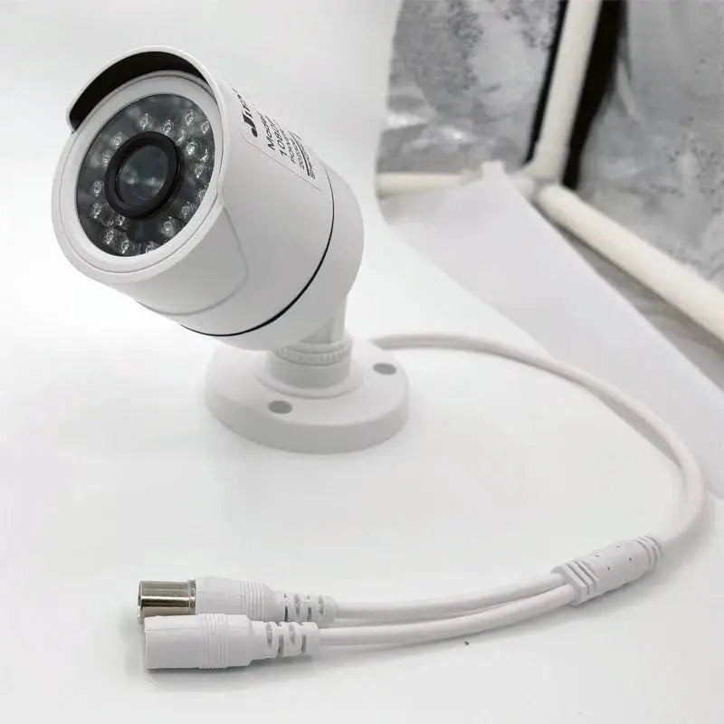Jienuo 4K AHD CCTV Camera Outdoor Indoor IP66 Night Vision 5MP Home Surveillance - stepyours.com