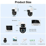 8MP 4K PTZ WiFi Outdoor Camera - Dual Lens AI Tracking for Enhanced Security - stepyours.com
