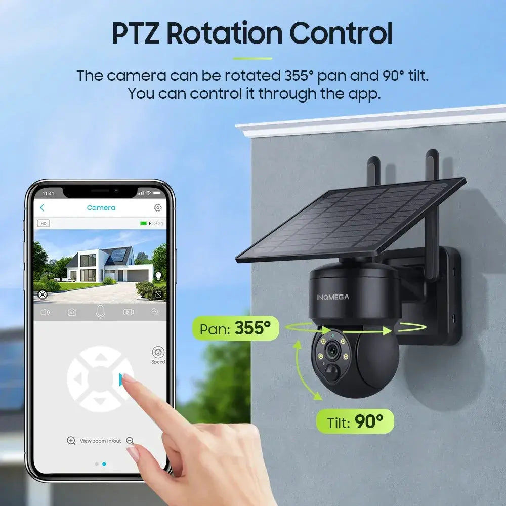 Tuya 3MP Solar Camera Outdoor WiFi Alexa 4G LTE SIM Light