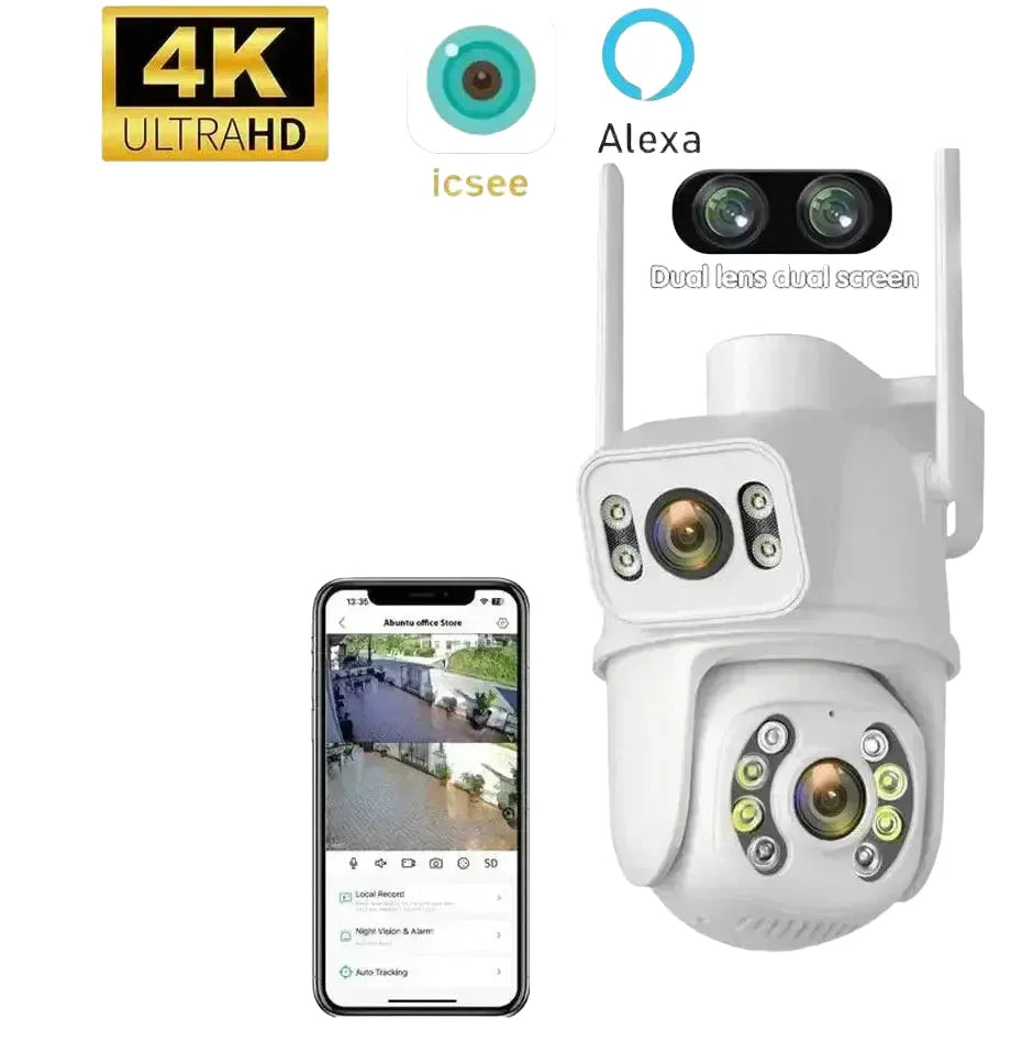 6MP Dual Lens PTZ WiFi Camera With AI Tracking Security