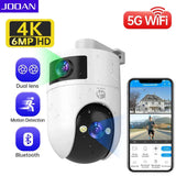 JOOAN 4K Outdoor 5G Wifi Surveillance Camera Dual Lens Auto Tracking PTZ CCTV - stepyours.com