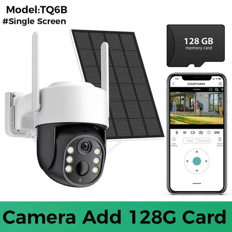8MP 4K Solar WiFi Outdoor Camera Built In Battery Dual Lens 2K Surveillance - stepyours.com