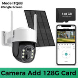 Solar WiFi Security Camera Outdoor Dual Lens 8MP 4K HD with Built - in Battery - stepyours.com