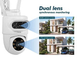Fuers 5K 10MP Dual Lens IP Camera - Auto Tracking Tuya Smart WiFi CCTV - stepyours.com