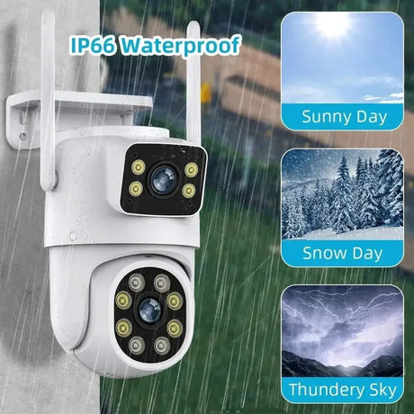 8MP Tuya WiFi PTZ Outdoor Security Camera With AI Auto Tracking Alexa ONVIF - stepyours.com