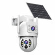 JOOAN Solar Wireless Outdoor Camera Dual Lens with 2 Way Audio CCTV - stepyours.com