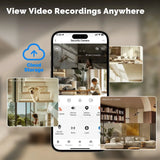 Moes Tuya WiFi 4MP Dual Lens Indoor Cam With Night Vision Motion Two Way Audio - stepyours.com