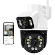 8MP 4K PTZ WiFi Outdoor Camera - Dual Lens AI Tracking for Enhanced Security - stepyours.com