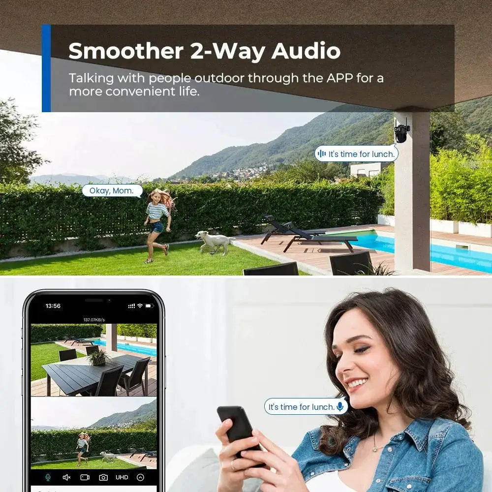 ANBIUX 8MP Dual Lens PTZ IP Camera with AI Humanoid Detection - stepyours.com