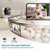 5MP HD WiFi Indoor Security Camera Featuring Night Vision and Two Way Audio - stepyours.com