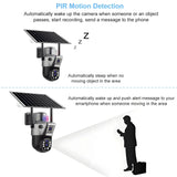 4G Solar Camera Outdoor 6K 12MP Tri Lens Night Vision IP PTZ Surveillance Pro - stepyours.com