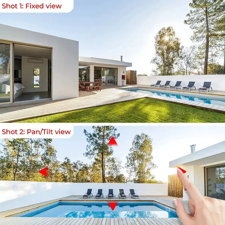 Solar WiFi Security Camera Outdoor Dual Lens 8MP 4K HD with Built - in Battery - stepyours.com