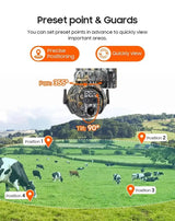 Shiwojia 12X Zoom 4K Solar Camera With Dual Lens 4G 360 Degree View - stepyours.com