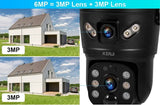 KERUI Outdoor Solar - Powered Dual - Lens Security Camera - 6MP 4G WiFi CCTV - stepyours.com