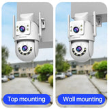 Lenovo 4K Outdoor WiFi Surveillance Camera Dual Lens PTZ IP - Tredruns