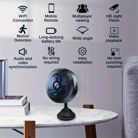 Wireless Mini WiFi Security Camera Night Vision Motion Detection And App Control by stepyours.com