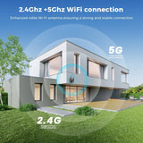 Abuntu 15MP 8K PTZ WiFi Outdoor Camera - 10X Zoom AI Human Detection - stepyours.com