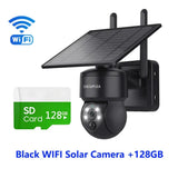 Shiwojia Wifi Wireless PTZ Solar Camera 4G SIM Outdoor 4MP