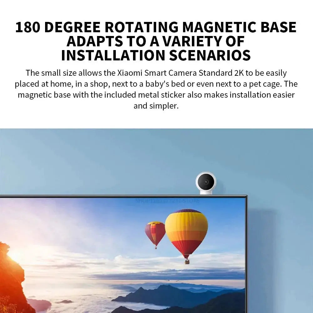 Xiaomi Smart IP Camera Standard Edition 2K HD Infrared Night Vision AI Alarm - stepyours.com