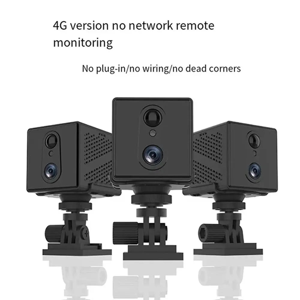 5MP Mini Camera 4G IP CCTV Two Way Audio 3000mAh Battery 64GB Night Vision - stepyours.com