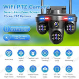 Difang 5MP WiFi IP Camera Outdoor PTZ 10x Zoom Auto Tracking CCTV - stepyours.com