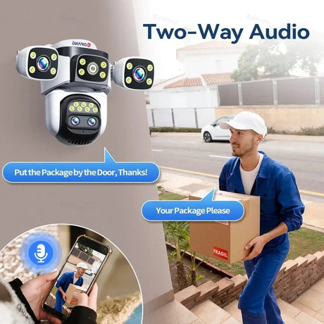 DIFANG 20MP Outdoor Security Camera With 10x Zoom And Auto Tracking - stepyours.com