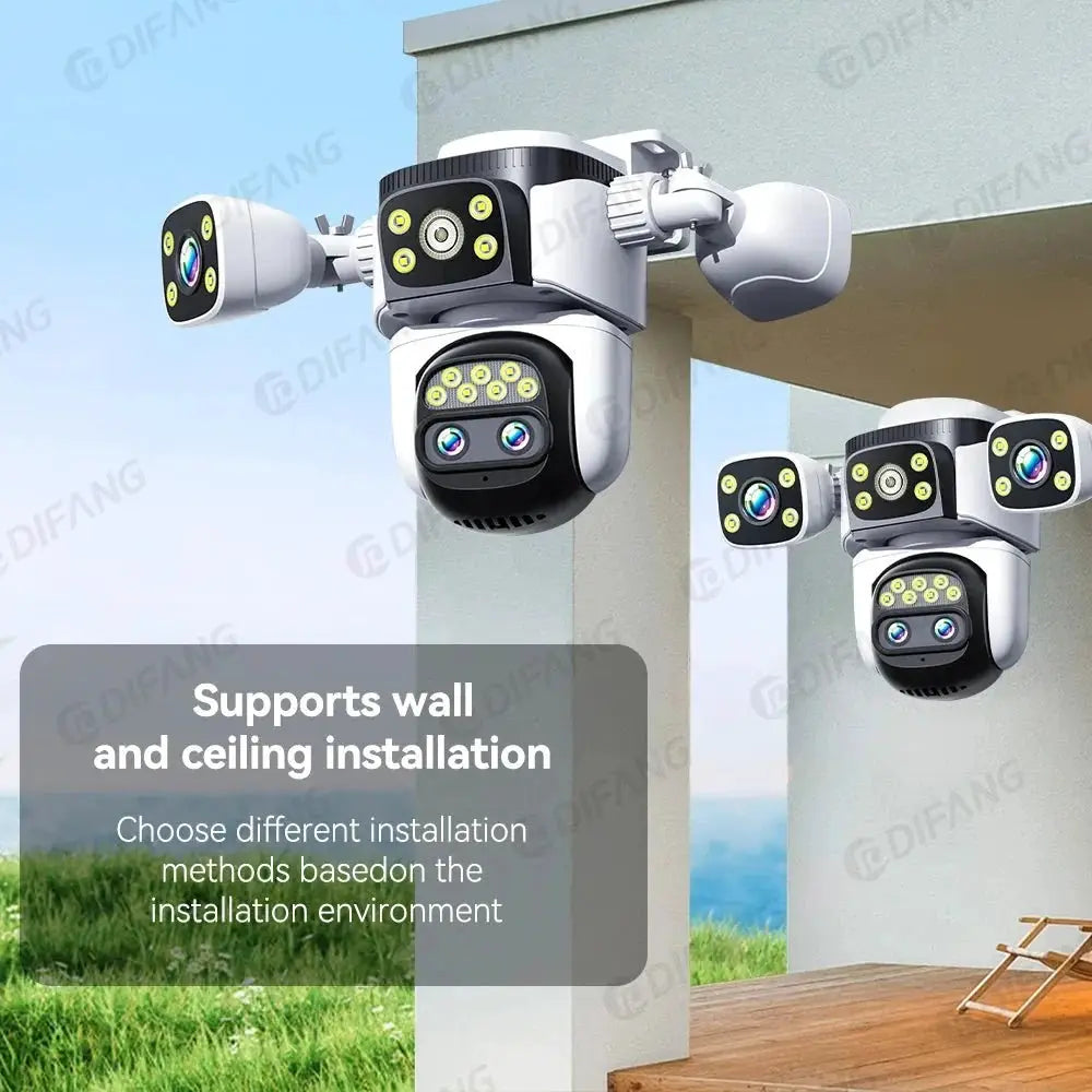 Smart Outdoor WiFi 6 Camera 20MP 10x Optical Zoom PTZ Auto Tracking Waterproof - stepyours.com