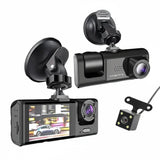 1080P Car Dash Cam 2 To 3 Camera Front And Rear Video Recorder Night Vision - stepyours.com