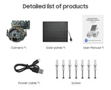 SHIWOJIA 3MP 4G Solar Cameras Wireless 360 Degree PTZ