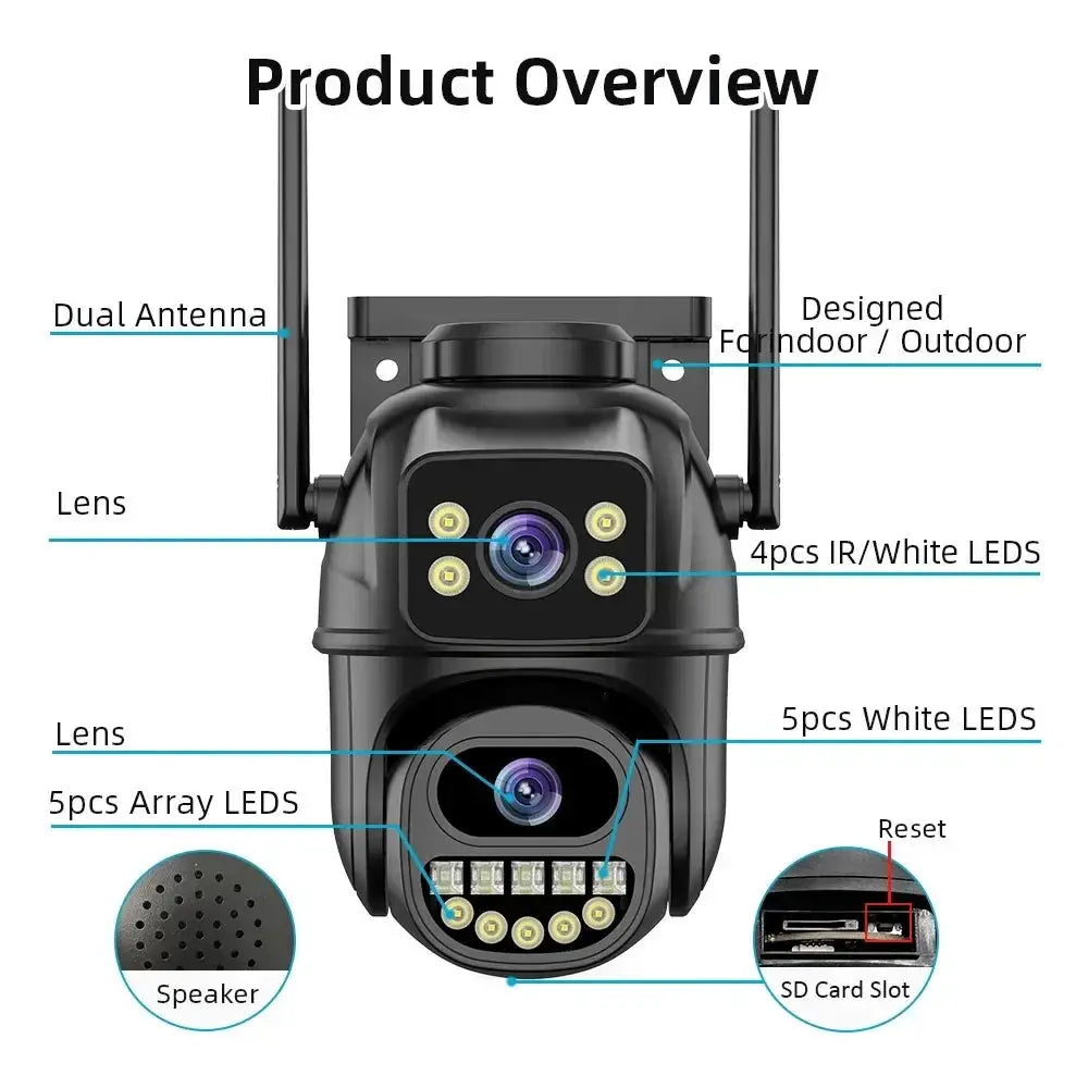 BELIA 4K 8MP WiFi Surveillance Camera With Dual Lens - Tredruns