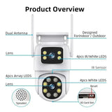 8MP Tuya WiFi PTZ Outdoor Security Camera With AI Auto Tracking Alexa ONVIF - stepyours.com