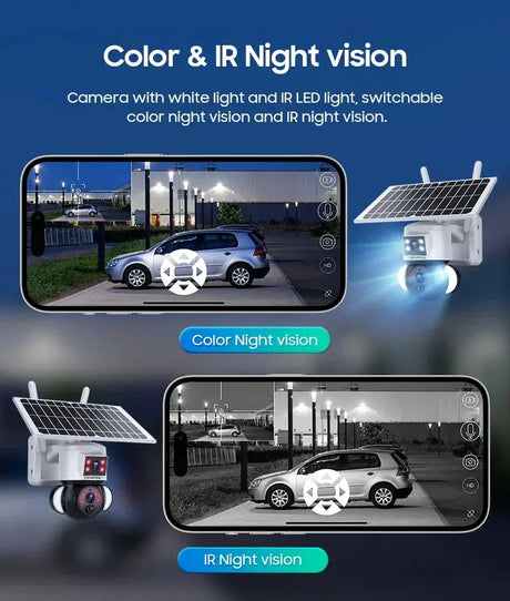 Shiwojia 6MP 4G Solar Security Camera Outdoor Surveillance